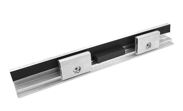 Профиль алюминиевый зажимной  для стекла 8-12мм, AISI 304 SSS, шлифованный, длина 3 метра т40-9 SSS 5