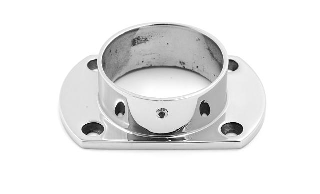 Фланец укороченный, литой, полированный, для трубы Ø50.8 мм, полированный, (AISI 304) k094 5