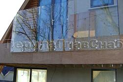 Стеклянные перила для балконов в Алматы. Готовые проекты ПерилаГлавСнаб - фото 24