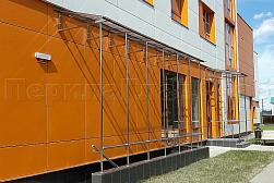 Козырьки и навесы на металлокаркасе в Алматы. Готовые проекты ПерилаГлавСнаб - фото 15