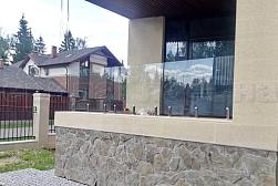 Стеклянные перила для балконов в Алматы. Готовые проекты ПерилаГлавСнаб - фото 2