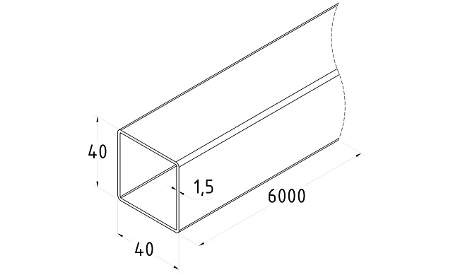 Труба квадратная Super3+ 40х40 мм, тройная полировка 800GRIT, EURO AISI304L k866 3 Труба квадратная Super3+ 40х40 мм, тройная полировка 800GRIT, EURO AISI304L k866 3