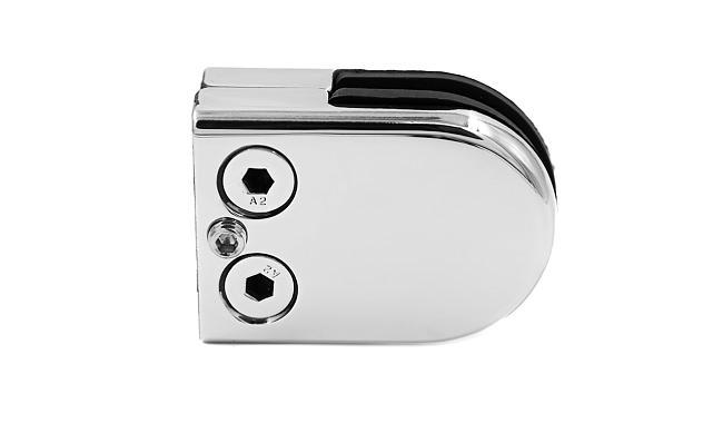 Стеклодержатель штампованный под стекло 10 мм (5+5 мм), на плоскость 40х24х54 полированный (AISI 304) k539-10 4