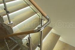 Перила и ограждения из нержавейки и дерева в Алматы. Готовые проекты ПерилаГлавСнаб - фото 14
