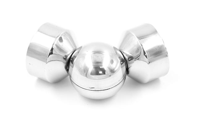 Поворот дер./пласт. поручня Ø49х0.8 мм, полированный, (AISI 201) k053-4 4