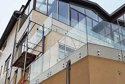 Цельностеклянные ограждения на несущем стекле в Алматы. Готовые проекты ПерилаГлавСнаб - фото 8