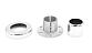 Цанга под трубу Ø38.1 мм, полированная #600, AISI 304, 3 отв.Ø7 мм, 3 отв. Ø9 мм, k026 