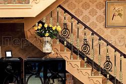 Латунные перила под золото в Алматы. Готовые проекты ПерилаГлавСнаб - фото 10