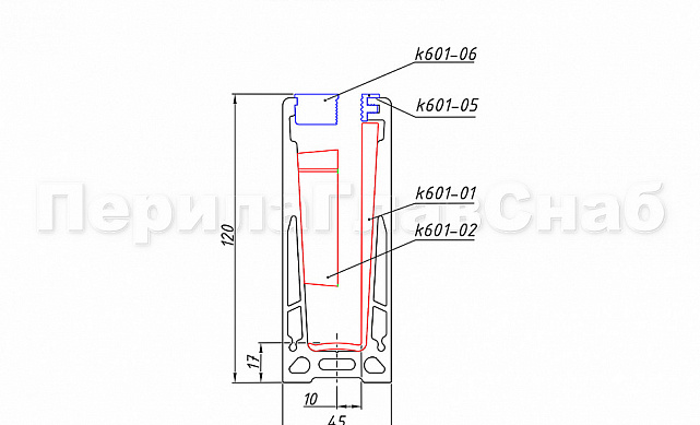 Комплект профиля зажимного  для стекла 10 мм, с отверстиями,  АНОД, алюминий,  k601-2-10 2 Комплект профиля зажимного  для стекла 10 мм, с отверстиями,  АНОД, алюминий,  k601-2-10 2