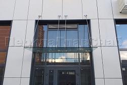 Стеклянные козырьки на вантах в Алматы. Готовые проекты ПерилаГлавСнаб - фото 11