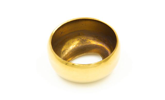 Наконечник стойки штампованный, под 90°, Ø38,1 мм, для поручня Ø50.8 мм, золото k017-88 3