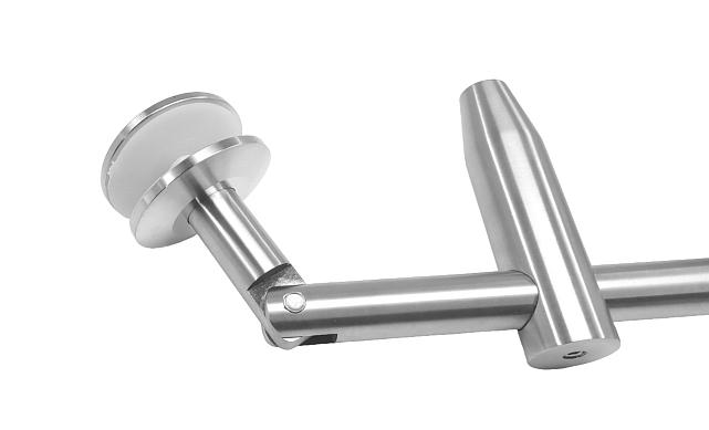 Крепление двойное с рутелями к стене, AISI 304 k629 4