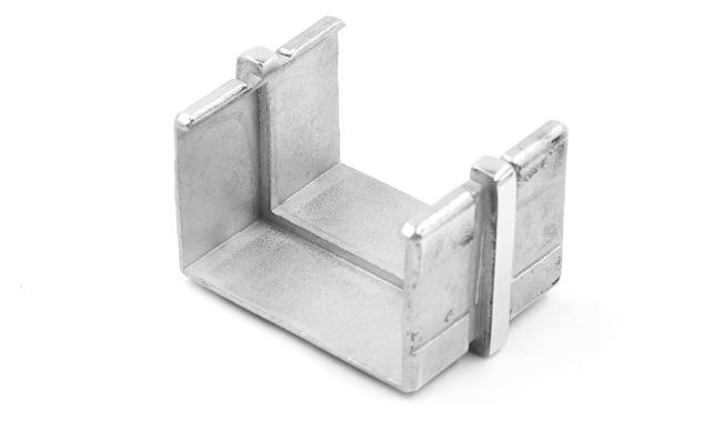 Соединитель для поручня с пазом 40х60 мм, полированный (AISI 304) k541 5