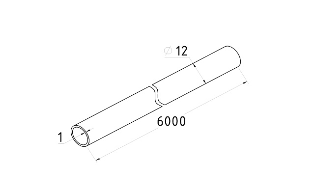 Труба круглая нержавеющая AISI 304 СТАНДАРТ+, Ø12x1х6000 мм, полированная Rk852 3 Труба круглая нержавеющая AISI 304 СТАНДАРТ+, Ø12x1х6000 мм, полированная Rk852 3