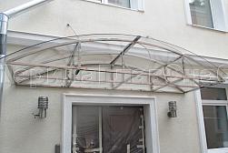 Козырьки и навесы на металлокаркасе в Алматы. Готовые проекты ПерилаГлавСнаб - фото 1