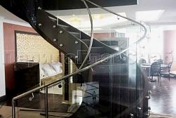 Цельностеклянные ограждения на несущем стекле в Алматы. Готовые проекты ПерилаГлавСнаб - фото 4