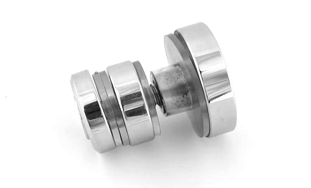 Крепление трека 30х10 к стеклу, AISI 304 полированная t449 PSS 4