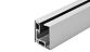 Комплект зажимного профиля для стекла 8-12 мм, анодированный, L=3000 мм т40-3 AL