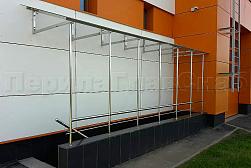 Козырьки и навесы на металлокаркасе в Алматы. Готовые проекты ПерилаГлавСнаб - фото 17