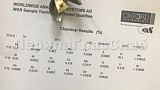 Химический анализ Заглушка штампованная на трубу Ø38.1х1.5 мм (AISI 304) полированная k036-6 Химический анализ Заглушка штампованная на трубу Ø38.1х1.5 мм (AISI 304) полированная k036-6