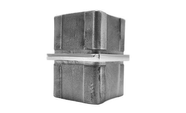 Соединитель для поручня 40х40 мм с пазом, полированный (AISI 304) Фk545-2 4