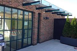 Консольные козырьки и навесы в Алматы. Готовые проекты ПерилаГлавСнаб - фото 13