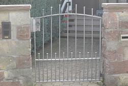 Нержавеющие калитки с вертикальным заполнением в Алматы. Готовые проекты ПерилаГлавСнаб - фото 2