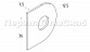 Вставка под стекло 6 мм (3+3 мм), для стеклодержателей k539-2 и k538-2, k218-3
