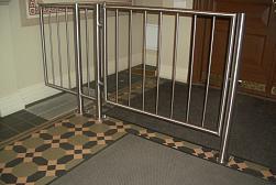 Нержавеющие калитки с вертикальным заполнением в Алматы. Готовые проекты ПерилаГлавСнаб - фото 1