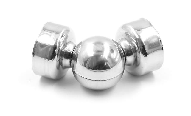 Поворот дер./пласт. поручня Ø50.8х0.8 мм, усиленный, полированная, (AISI 201) k053-6 6