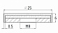 Гайка М8 глухая, полированная, (AISI 304) k080
