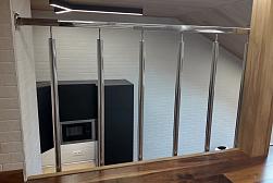 Ограждения и перила без ригелей из нержавеющей стали (без заполнения) в Алматы. Готовые проекты ПерилаГлавСнаб - фото 12