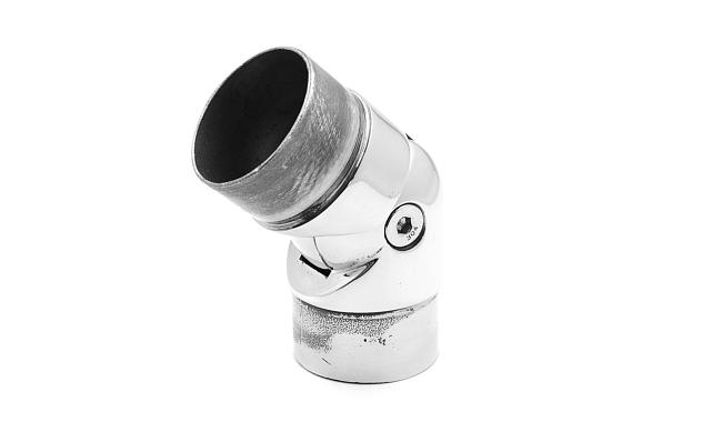 Поворот литой, регулируемый, шаровый, под Ø50.8х1.5 мм, полированный, (AISI 316) k011-2 4