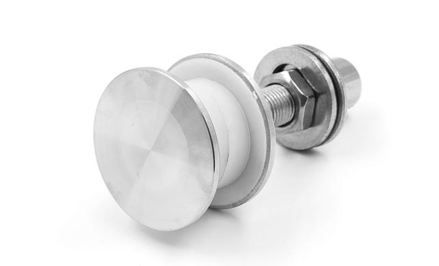 Стеклодержатель (рутель) под стекло толщиной от 16 до 24 мм, полированный (AISI 304) k269 7