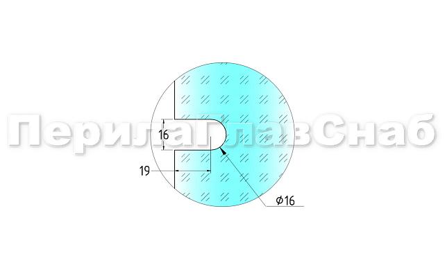 Коннектор для душевой кабины стена-стекло 45х45 мм латунь-хром, полированный t730 PC 4