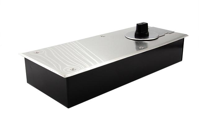 Доводчик для стеклянной двери до 80 кг EN2, напольный, 500 тыс. циклов, нержавеющая сталь AISI 304, шлифованная t182 SSS 6