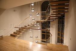 Стеклянные перила для лестниц в Алматы. Готовые проекты ПерилаГлавСнаб - фото 18
