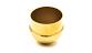 Заглушка для трубы Ø50.8х1.45 мм сферическая литая золотая k092-88