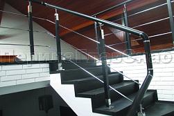 Ограждения из нержавеющей стали с тремя ригелями в Алматы. Готовые проекты ПерилаГлавСнаб - фото 19