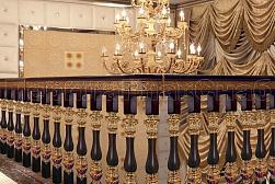 Латунные перила под золото в Алматы. Готовые проекты ПерилаГлавСнаб - фото 8