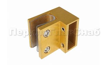 Коннектор торцевой труба-стекло, для трубы 30х10, под золото t467 Gold купить в Алматы