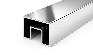 Труба Prima3+, 40х60х1.5 мм, с пазом 24х24мм под стекло, полировка 600GRIT, AISI 201 k824-5 купить в Алматы