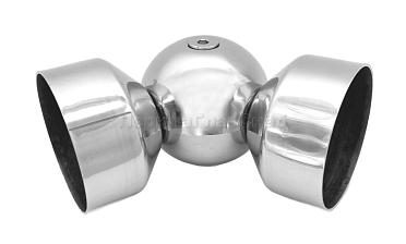 Поворот дер./пласт. поручня Ø49х0.8 мм, полированный, (AISI 201) k053-4 купить в Алматы